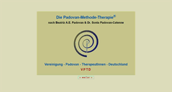 Desktop Screenshot of padovan-therapeutinnen.de