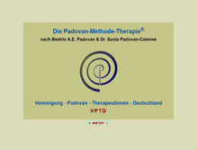 Tablet Screenshot of padovan-therapeutinnen.de